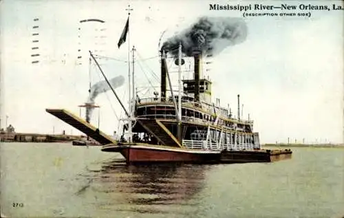 Ak Boat, Mississippi River-New Orleans