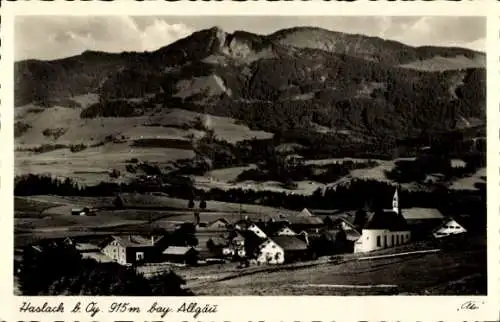 Ak Haslach Wangen im Allgäu, Gesamtansicht