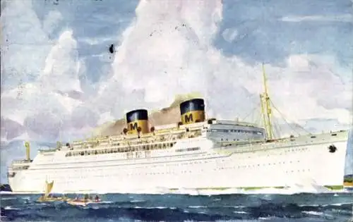 Künstler Ak Dampfschiff Lurline, Matson Lines, Luxury Liner