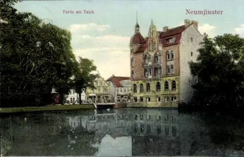 Ak Neumünster in Holstein, Am Teich