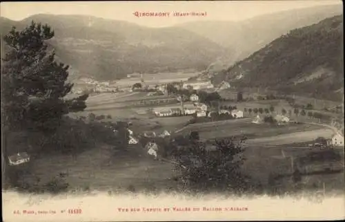 Ak Lepuix Gy Territoire de Belfort, Panorama, Vallee du Ballon d'Alsace