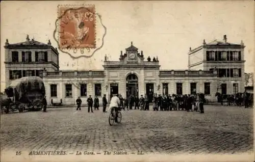 Ak Armentières Nord, Bahnhof