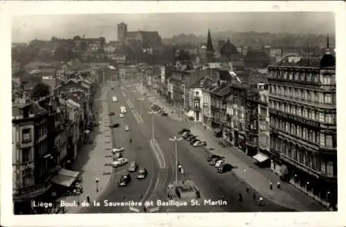 Ak Liège Lüttich Wallonien, Boul. de la Sauveniere, Basilika St. Martin