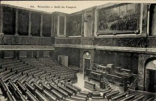 Ak Versailles Yvelines, Kongresssaal