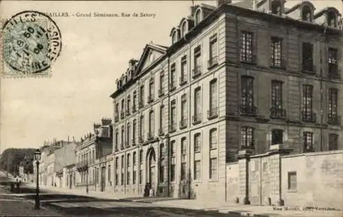 Ak Versailles Yvelines, Grand Seminaire, Rue de Satory