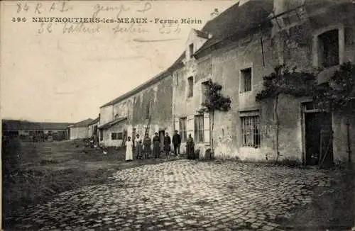 Ak Neufmontiers les Meaux Chauconin-Neufmontiers Seine et Marne, Ferme Herin