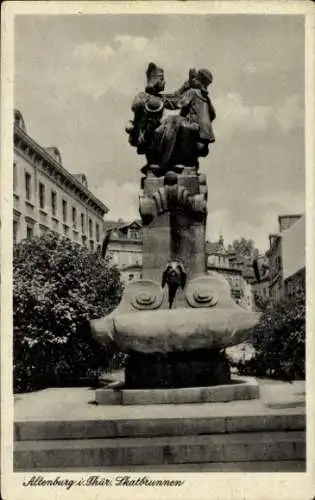 Ak Altenburg in Thüringen, Stadtbrunnen