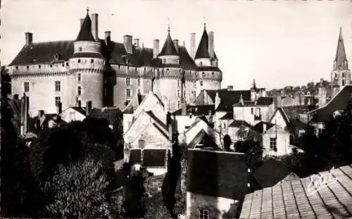 Ak Langeais Indre et Loire, Teilansicht, Schloss