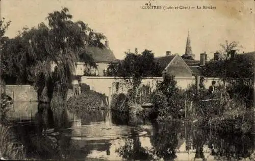 Ak Contres Loir-et-Cher, Riviere