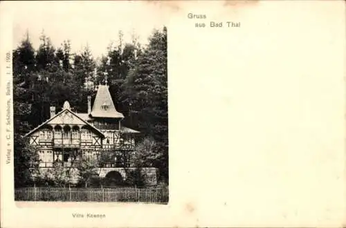 Ak Bad Thal Ruhla in Thüringen, Villa Koenen