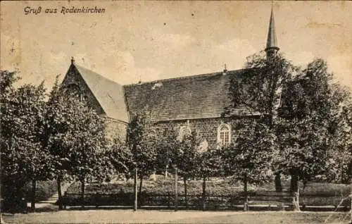 Ak Rodenkirchen in Oldenburg Stadland, Kirche