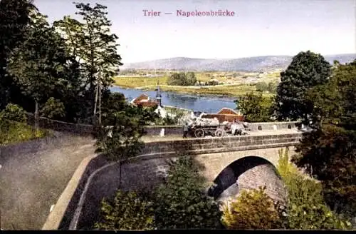 Ak Trier an der Mosel, Napoleonbrücke