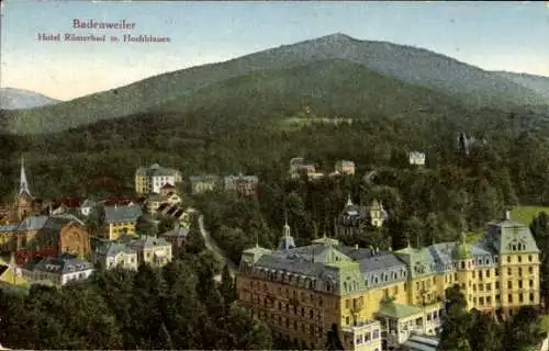 Ak Badenweiler im Schwarzwald, Hotel Römerbad, Hochblauen