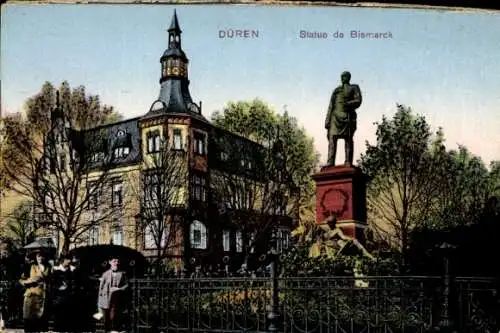 Ak Düren in Nordrhein Westfalen, Bismarck Denkmal