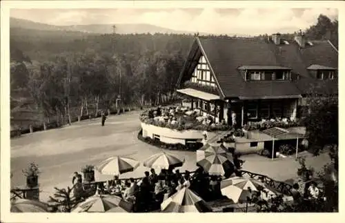 Ak Königstein im Taunus Hessen, Terrasse im Cafe Zum fröhlichen Landmann