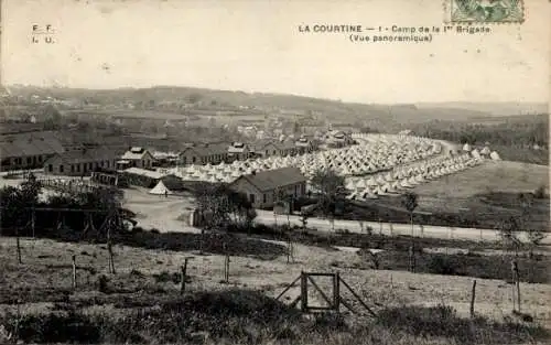 Ak La Courtine Creuse, Panorama, Camp de la 1st Brigade