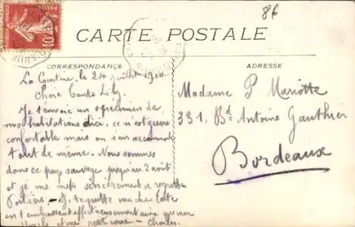 Ak La Courtine Creuse, Camp, Tente