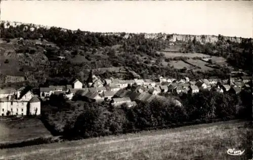 Ak Saffres Cote-d'Or, Vue du quartier Haut