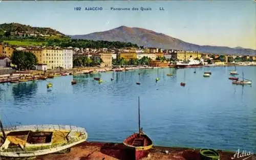 Ak Ajaccio Corse du Sud, Panorama des Quais