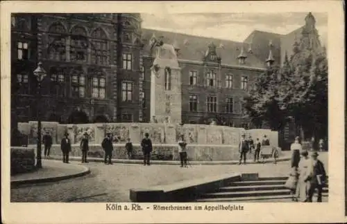 Ak Köln am Rhein, Römerbrunnen, Appellhofplatz