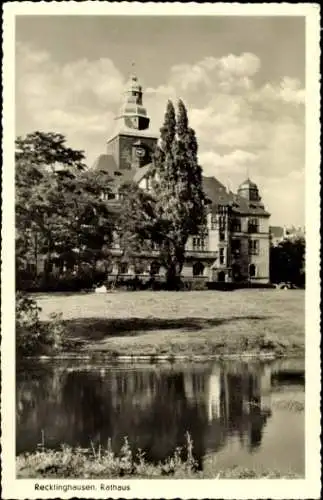 Ak Recklinghausen im Ruhrgebiet, Rathaus