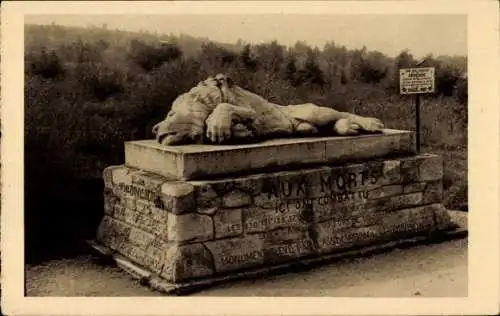 Ak Fleury vor Douaumont Meuse, Denkmal der Chapelle Sainte Fine