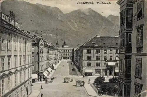 Ak Innsbruck in Tirol, Karlstraße