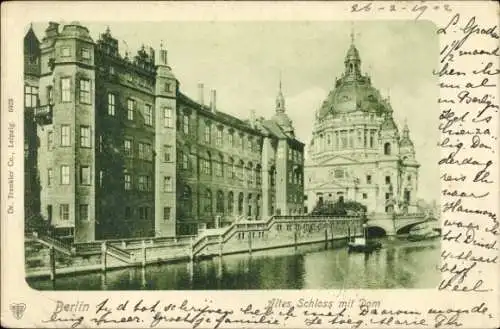 Ak Berlin Mitte, Altes Schloss mit Dom