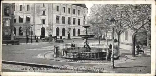 Mini Ak Angoulême Charente, Place du Mûrier, Hotel des Postes