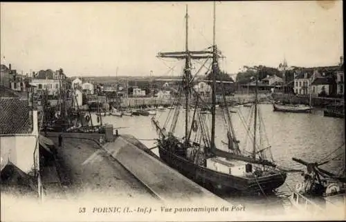 Ak Pornic Loire-Atlantique, Hafen