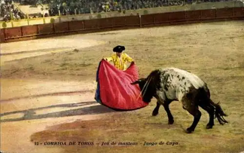 Ak Bullfight, Jeu de Manteau, Cape Game