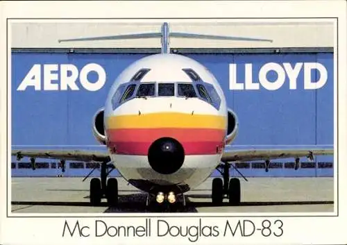 Ak Deutsches Passagierflugzeug, Aero Lloyd, McDonnell Douglas MD 83