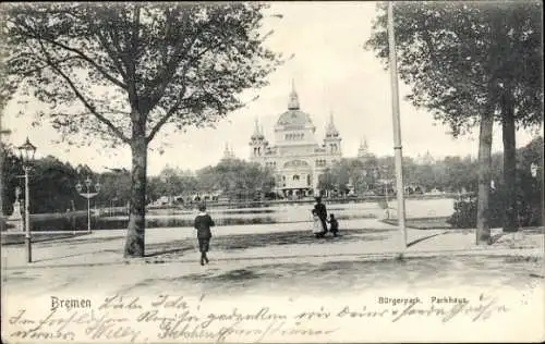 Ak Hansestadt Bremen, Bürgerpark, Parkhaus