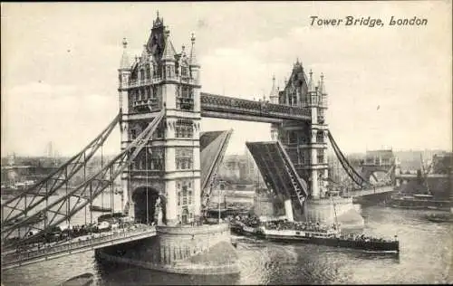 Ak London Stadt England, Tower Bridge