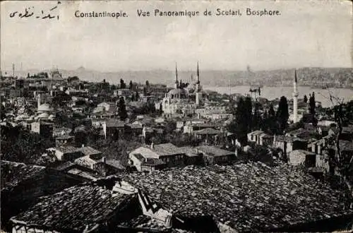 Ak Üsküdar Konstantinopel Istanbul Türkei, Gesamtansicht, Bosphore