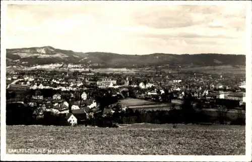 Ak Saalfeld an der Saale Thüringen, Gesamtansicht, Kulm