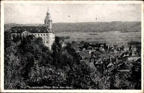 Ak Rudolstadt in Thüringen, Blick vom Hain