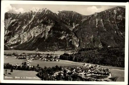 Ak Oberau in Oberbayern, Blick von der Ettaler Straße