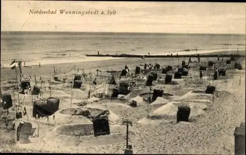 Ak Wenningstedt auf Sylt, Strand