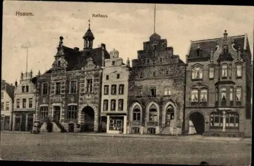 Ak Husum in Nordfriesland, Rathaus