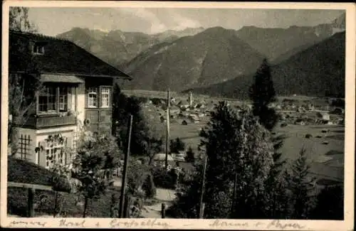 Ak Mittenwald in Oberbayern, Pension Drachenburg