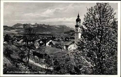 Ak Kiefersfelden Oberbayern, Gesamtansicht, Turm