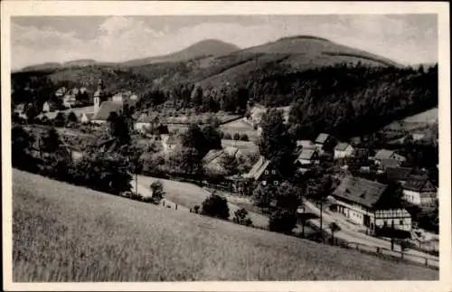 Ak Jonsdorf in der Oberlausitz Sachsen, Panorama, Zittauer Gebirge, Lausche