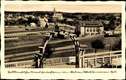 Ak Friedrichsbrunn Thale im Harz, Blick vom Albert-Zimmermann-Haus