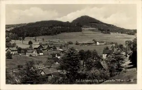 Ak Lichtenwalde Niederwiesa Sachsen, Panorama, Lausche