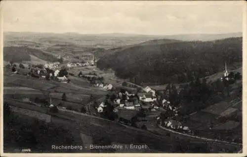 Ak Rechenberg Bienenmühle Erzgebirge, Panorama