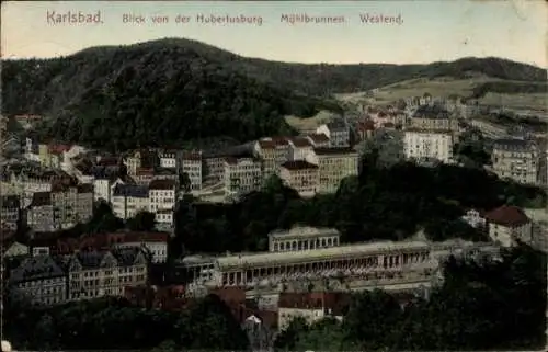 Ak Karlovy Vary Karlsbad Stadt, Mühlbrunnen Kolonnade