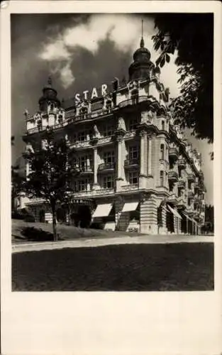 Ak Mariánské Lázně Marienbad Region Karlsbad, Hotel Star