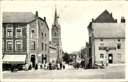 Ak Beauraing Wallonien Namur, Sankt Roch Platz, Kirche