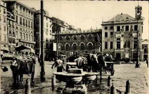 Ak Genova Genua Liguria, Piazza Caricamento